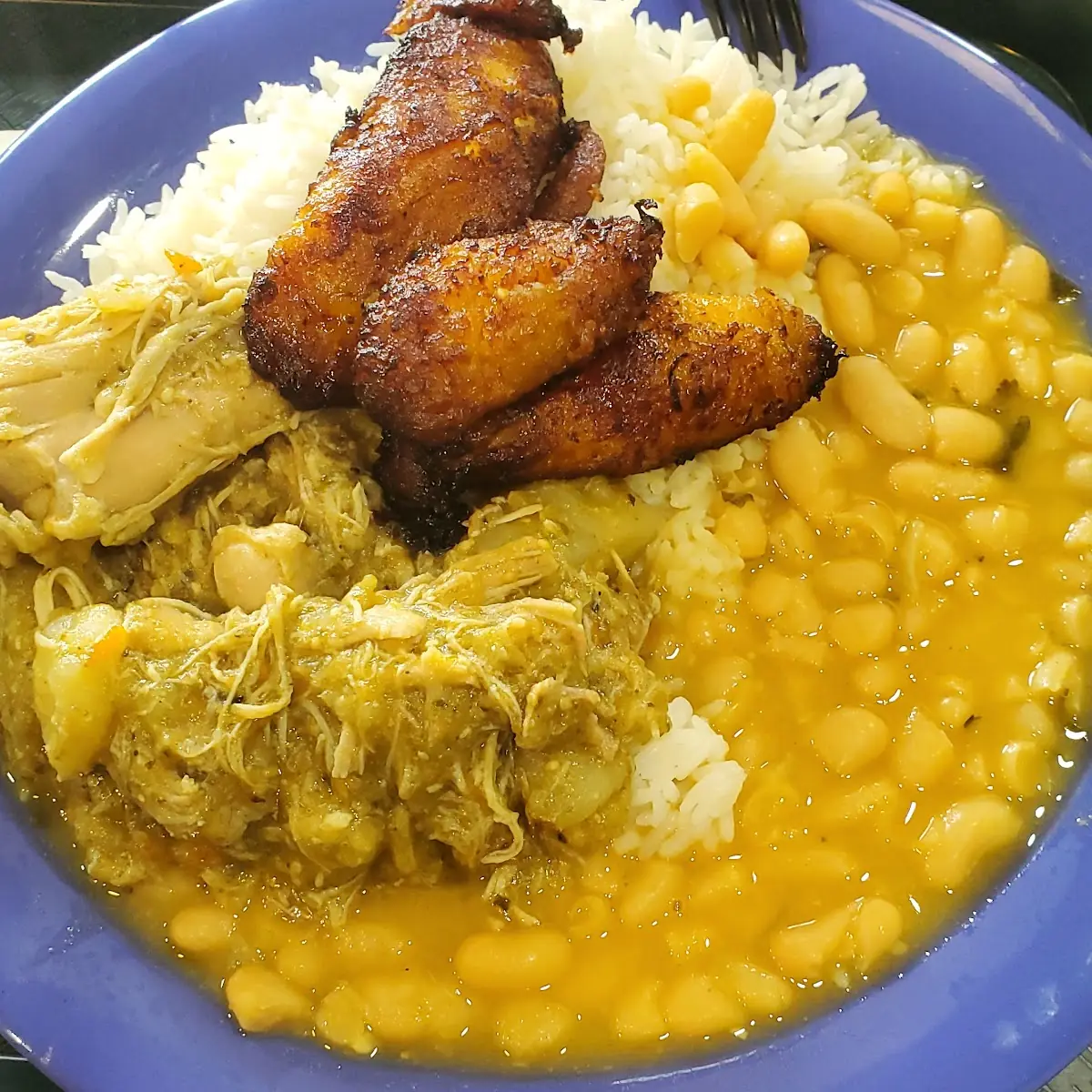 Chicken Stew White Rice & Beans