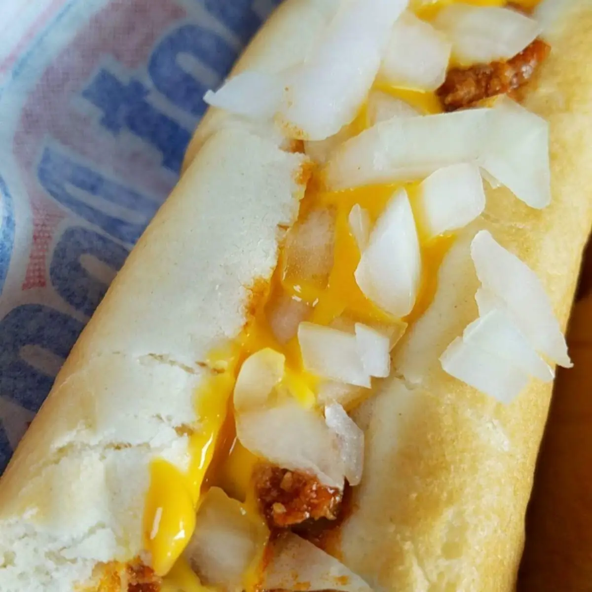Spanish Cheese Dog with Onions