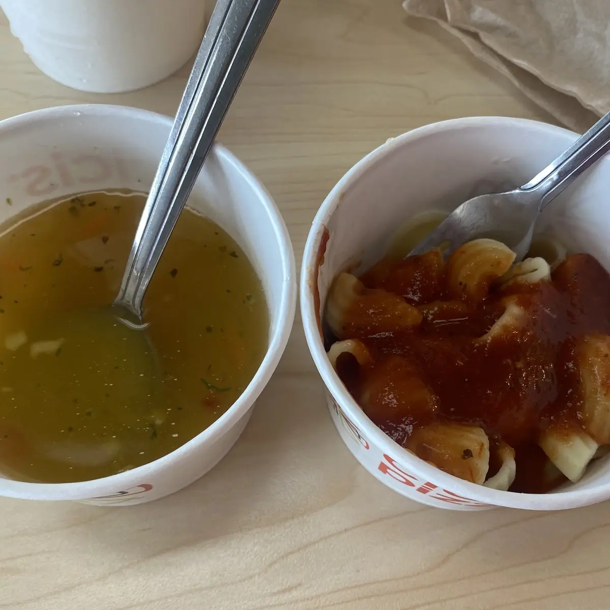 Soup and Pasta w Sauce