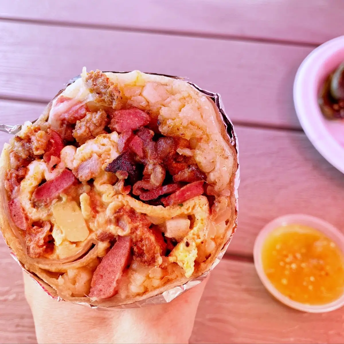 Breakfast Burrito Tres Carnes