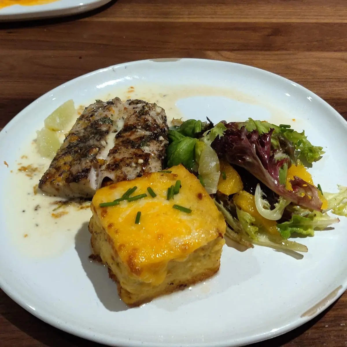 Grilled Cheshire Pork Chop