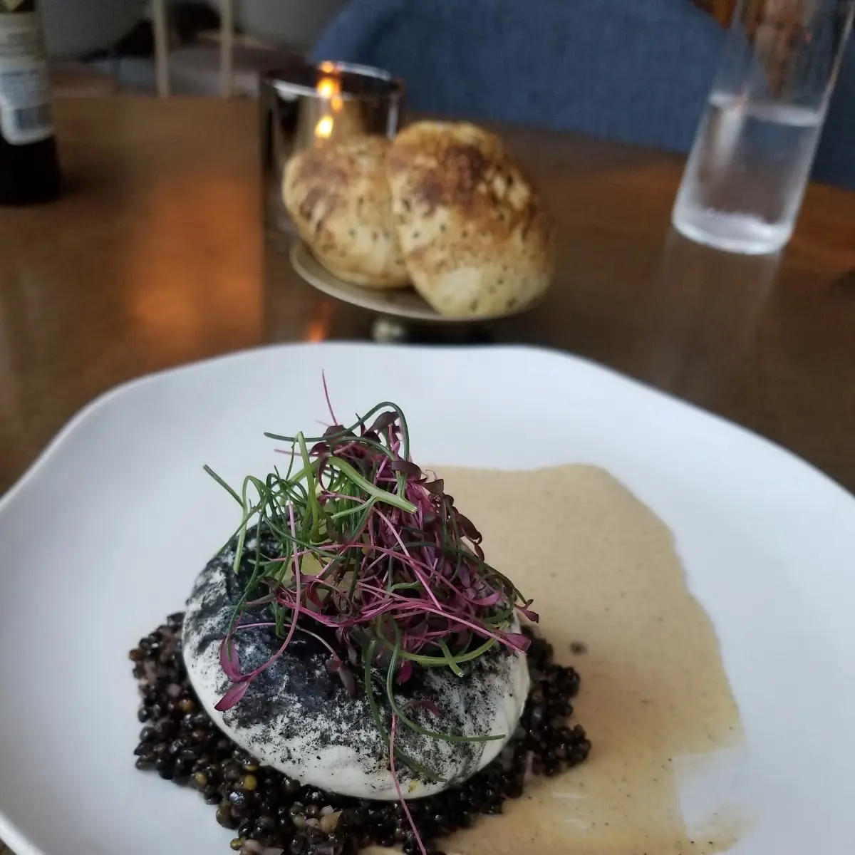 Burrito with Crispy Lentils and Hummus