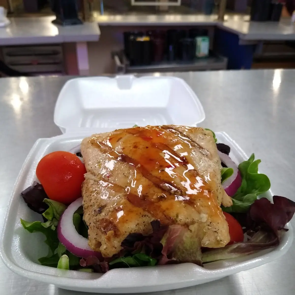 Side Salad with Salmon