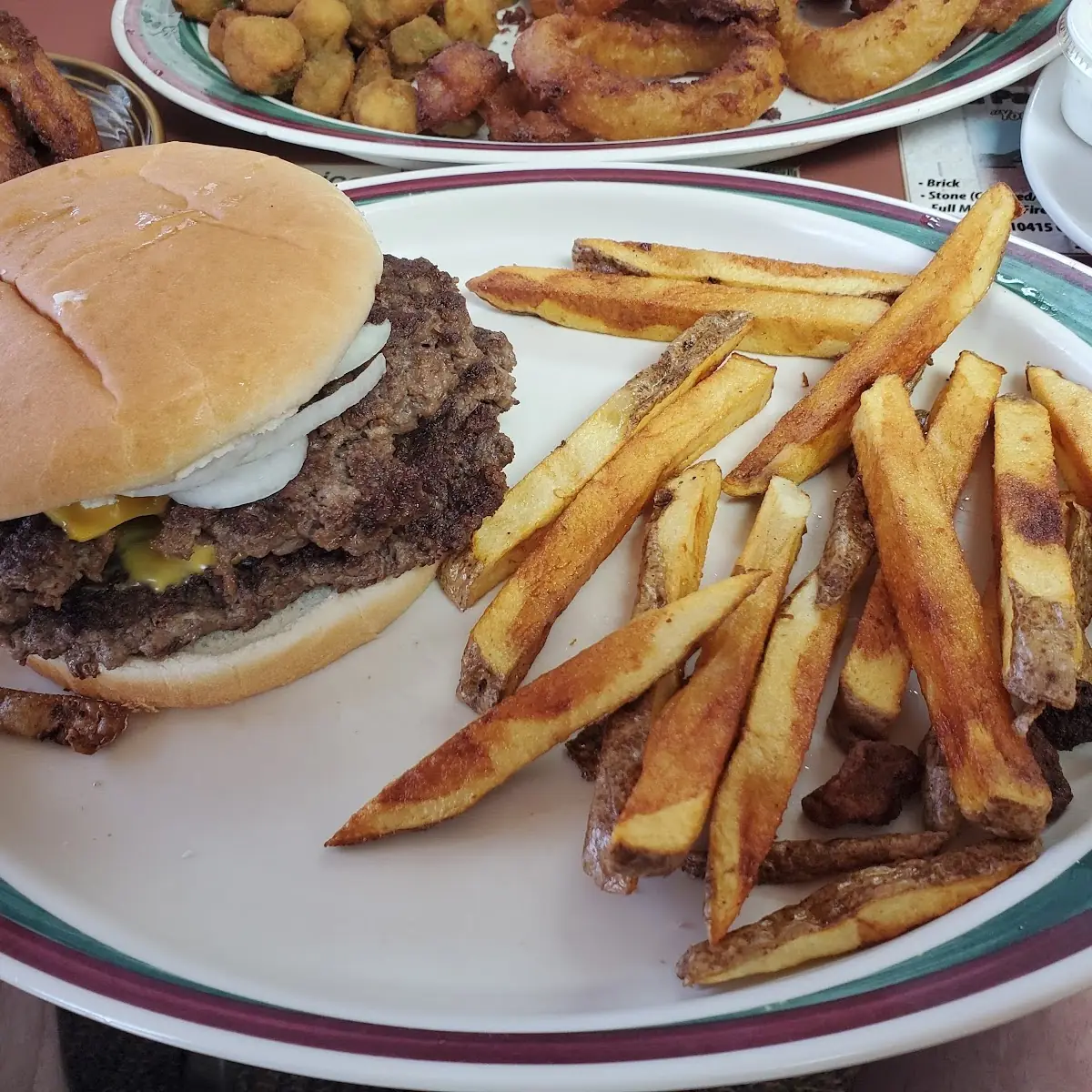 Double Cheeseburger and Fries