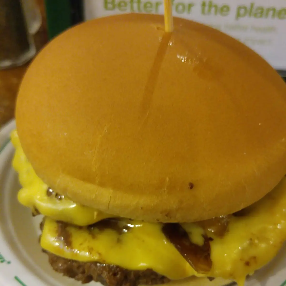 Double Cheese with Fried Onions