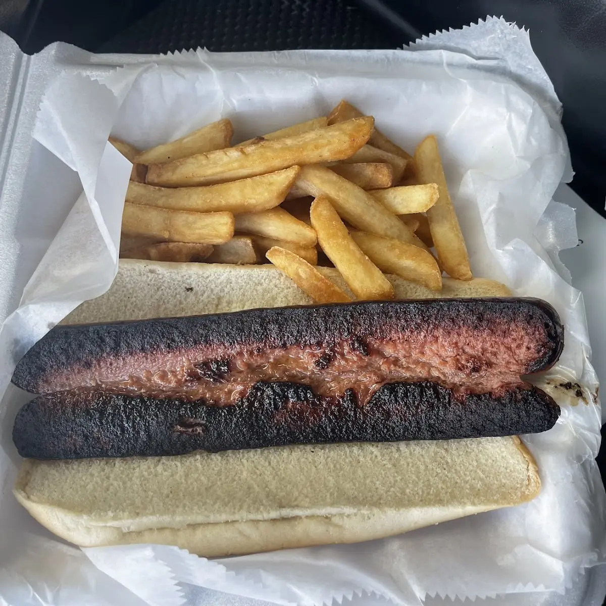 Burnt Hot Dog