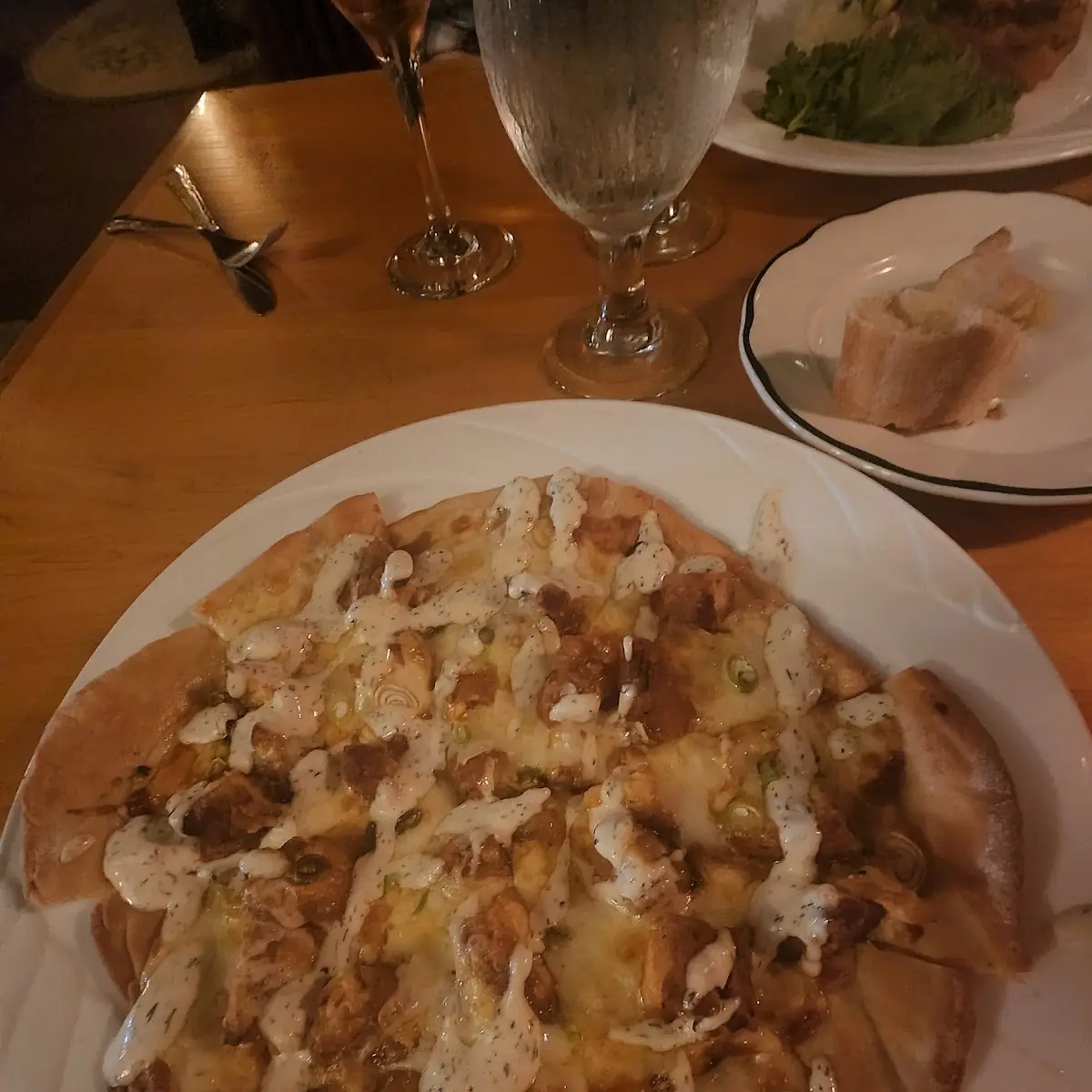 Flatbread Pizza Chicken Bacon Ranch Pizza