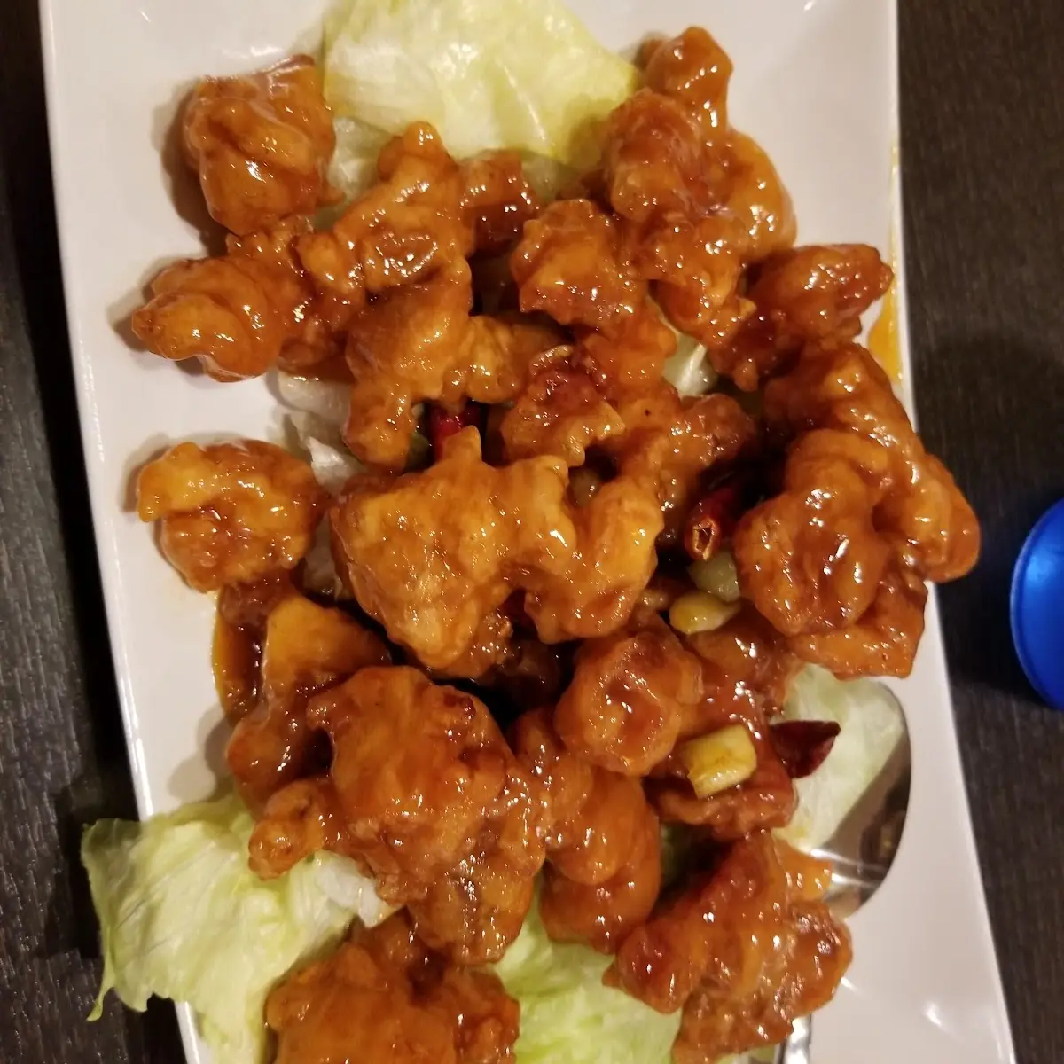 His Orange Chicken