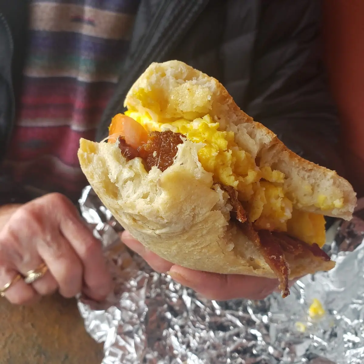 Breakfast Burrito Jalapeno Cheddar Wrap