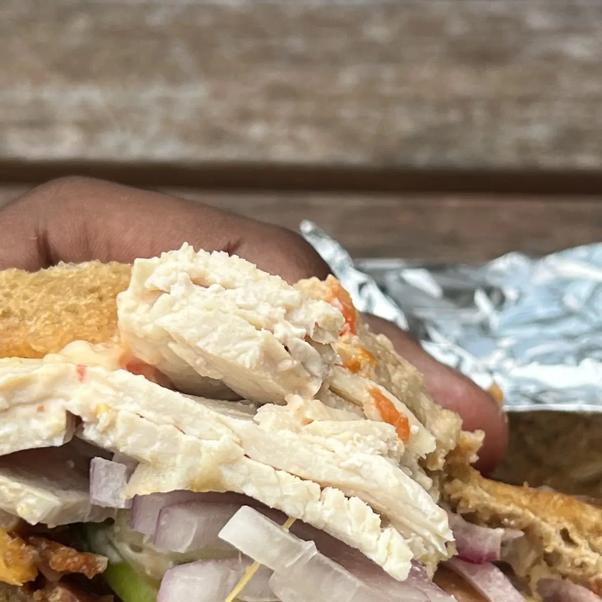 Red Onion Sandwich Turkey Bacon