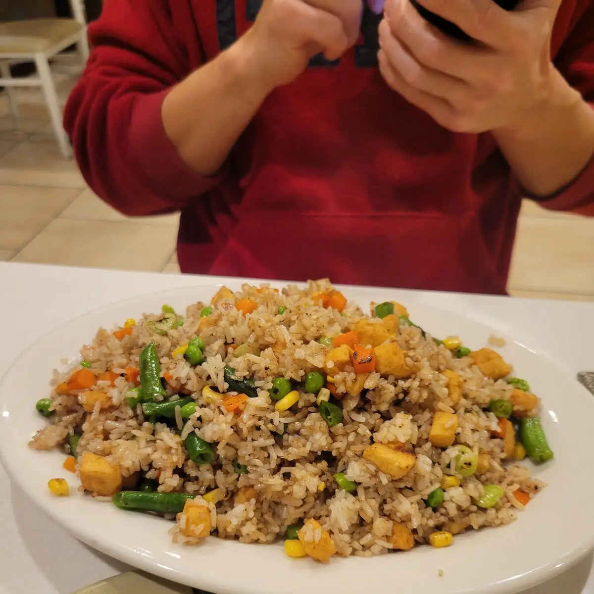 Veggie Fried Rice with Tofu