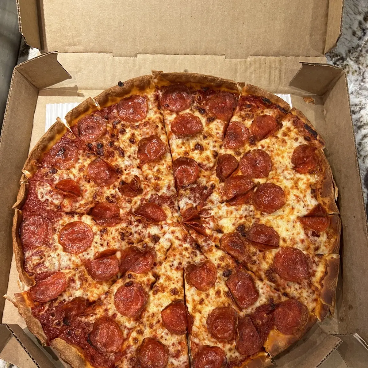 Pepperoni Pizza with Stuffed Crust