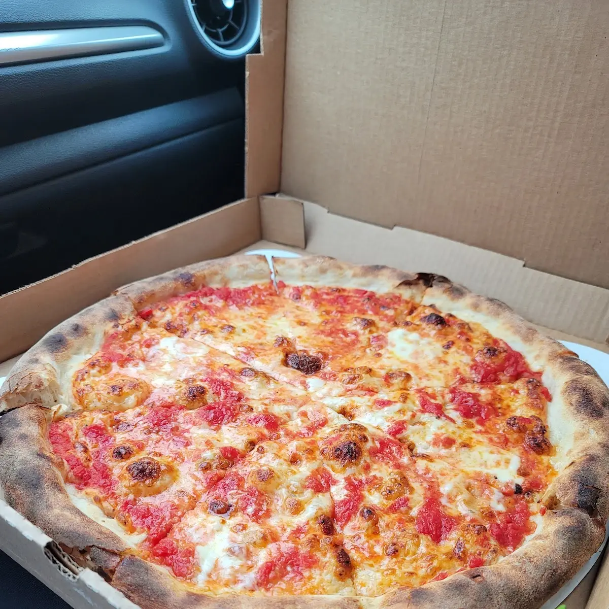 New Haven Style Cheese Pizza