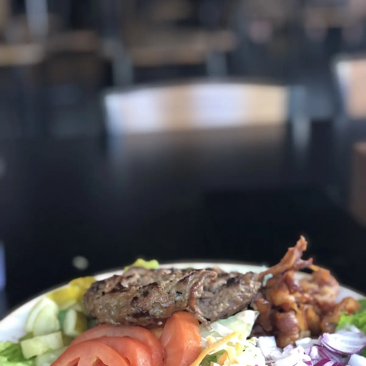 Deconstructed Burger Salad, Bad Dog Sarnia