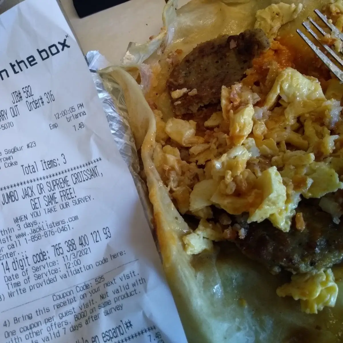 Sausage Burrito Supreme