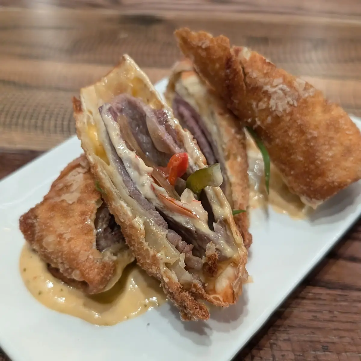 Cheese Steak Egg Roll