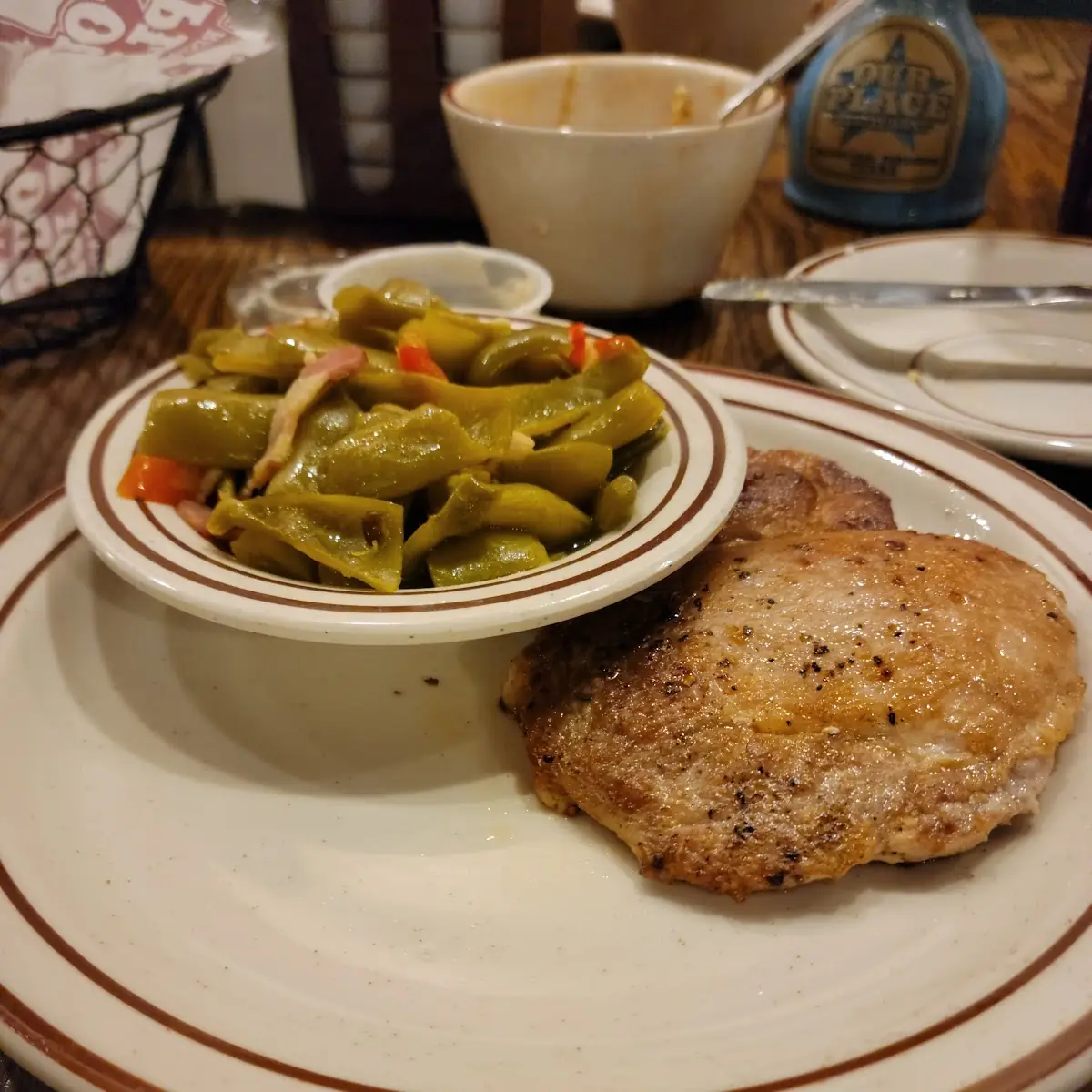 Pork Chops and Green Beans