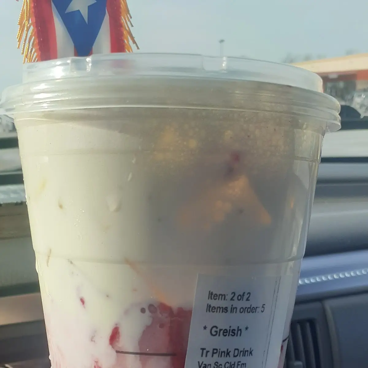 Pink Drink with Vanilla Cold Foam