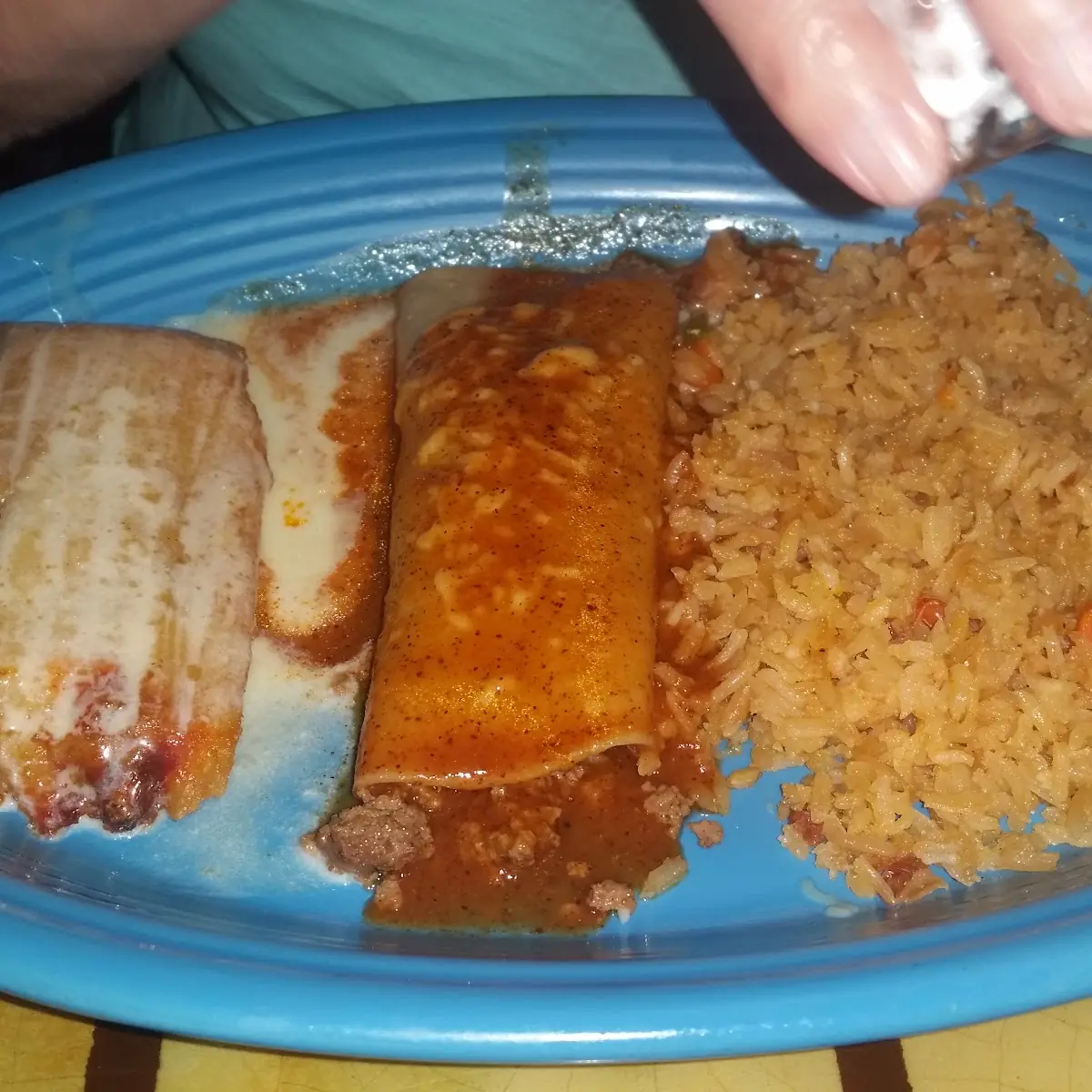 Two Flautas Rice & Beans