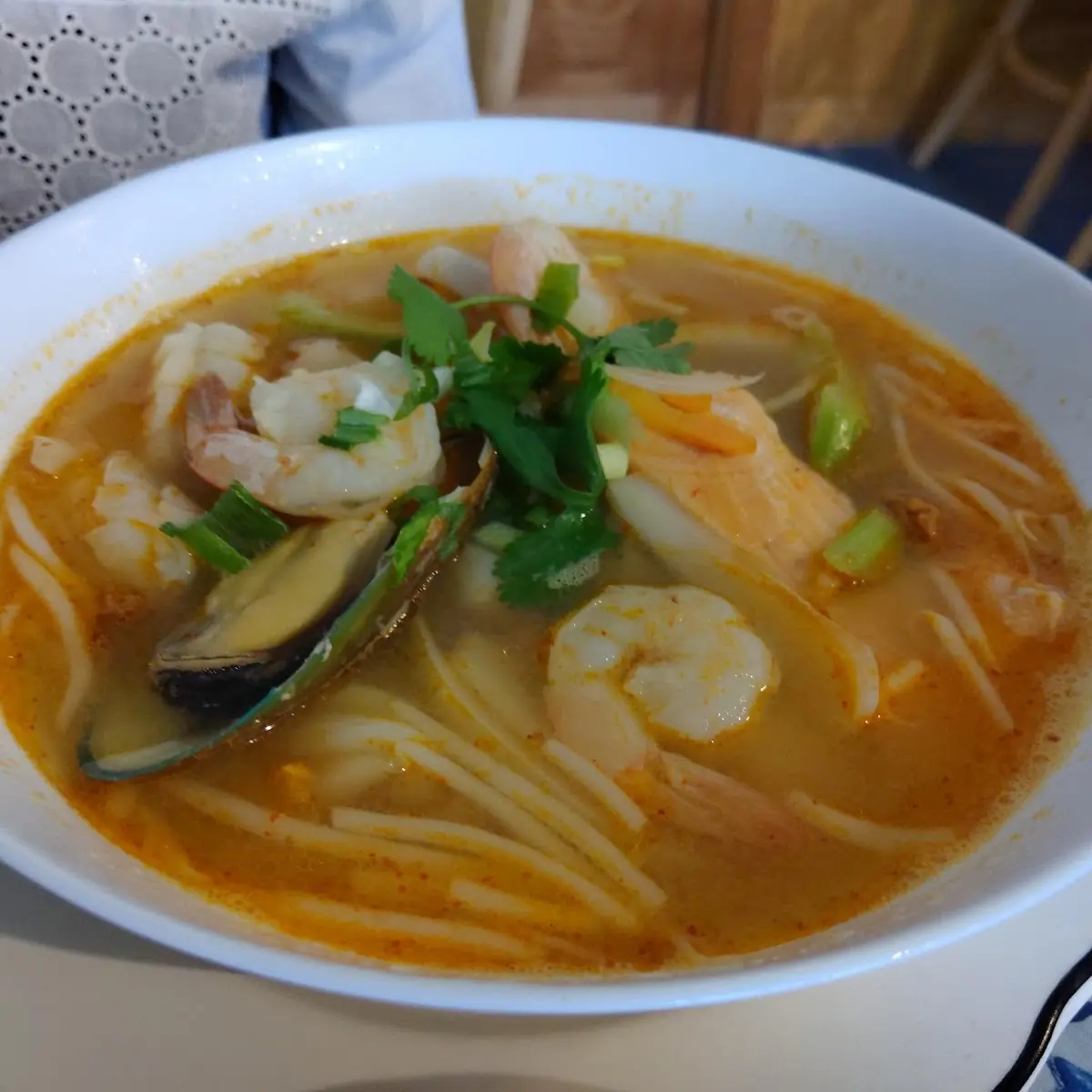 Tom Yum Seafood Noodle Soup