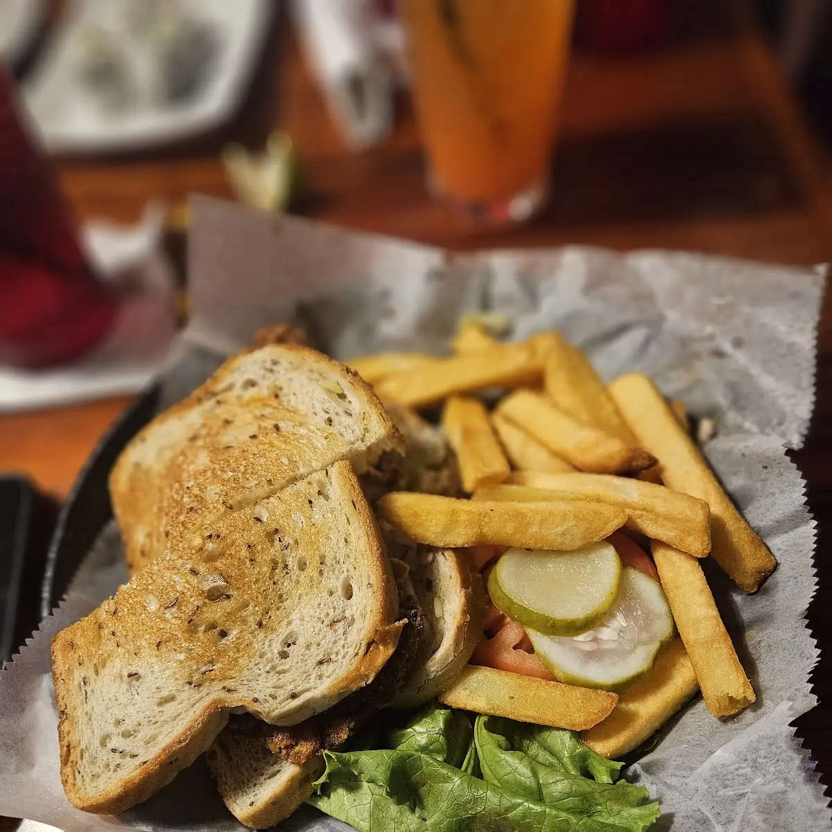 Reuben Grouper Sandwich