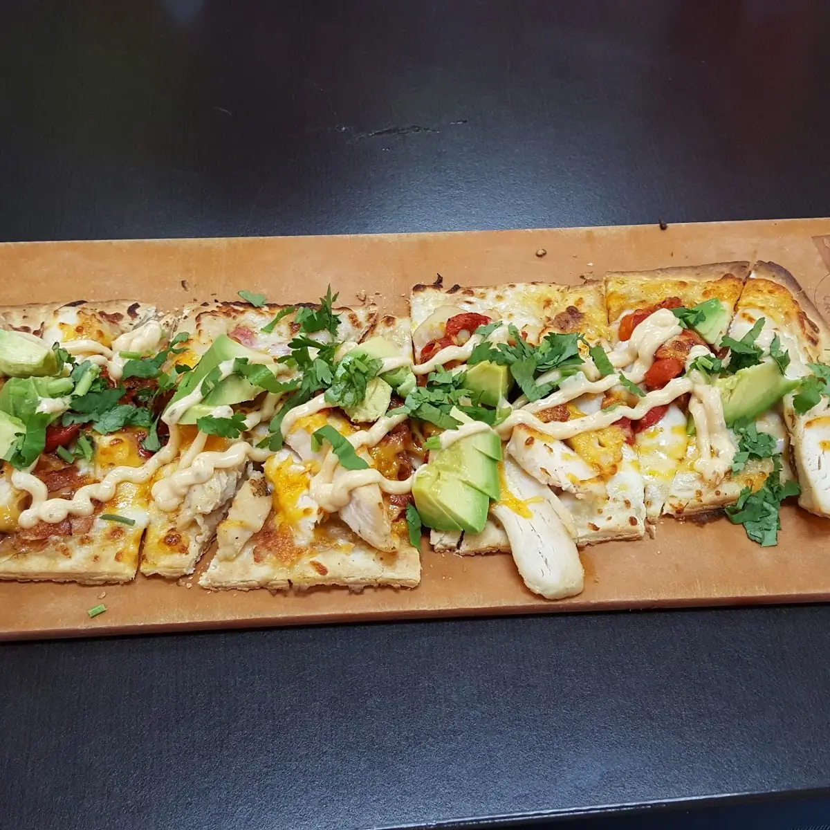 California Chicken & Avocado Flatbread