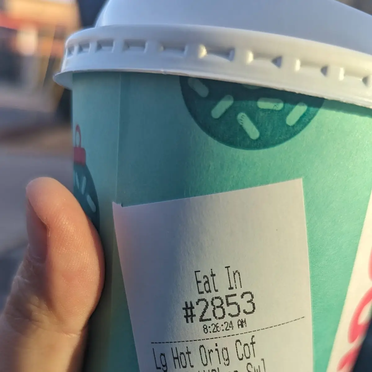 Dunkin's White Chocolate Mocha Coffee