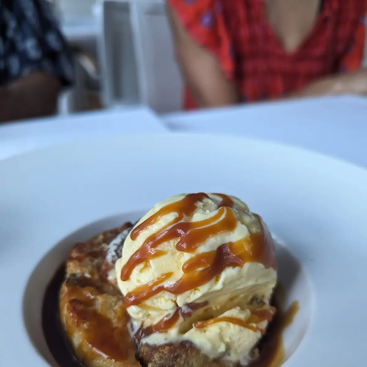 Bread Pudding a La Mode
