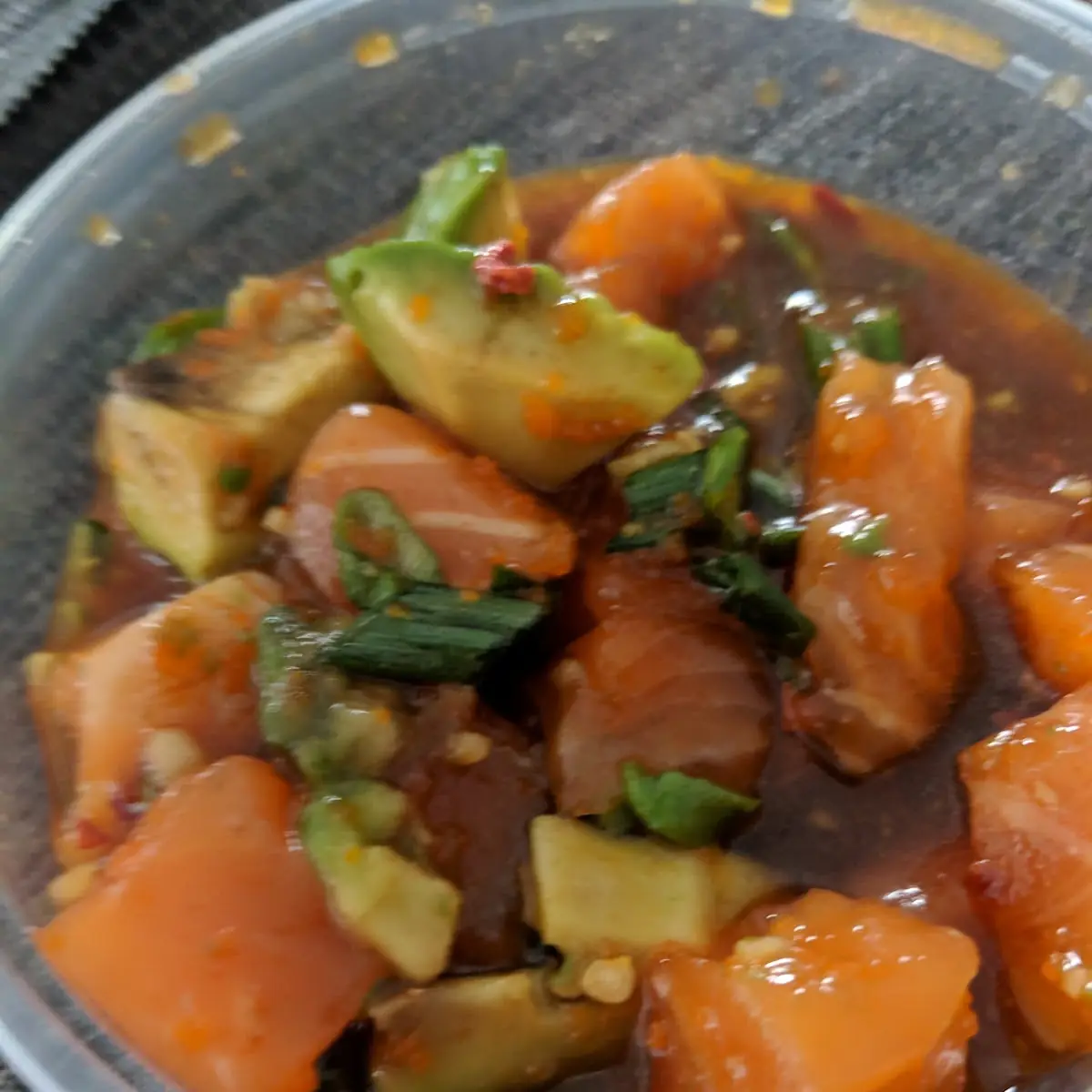 Spicy Salmon Avocado Poke