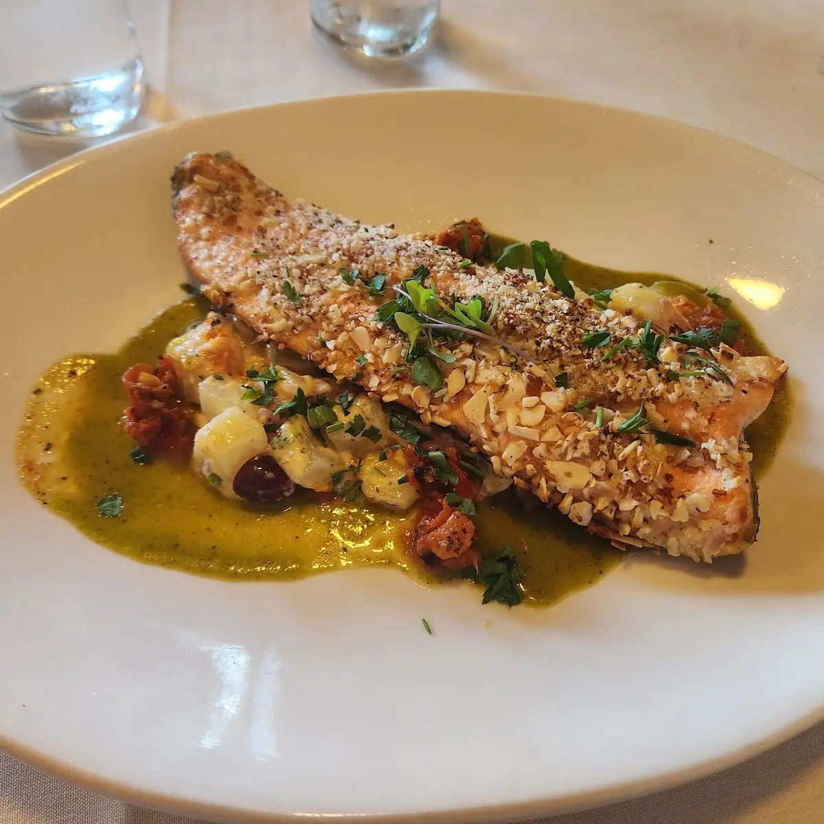 Almond Crusted Idaho Trout