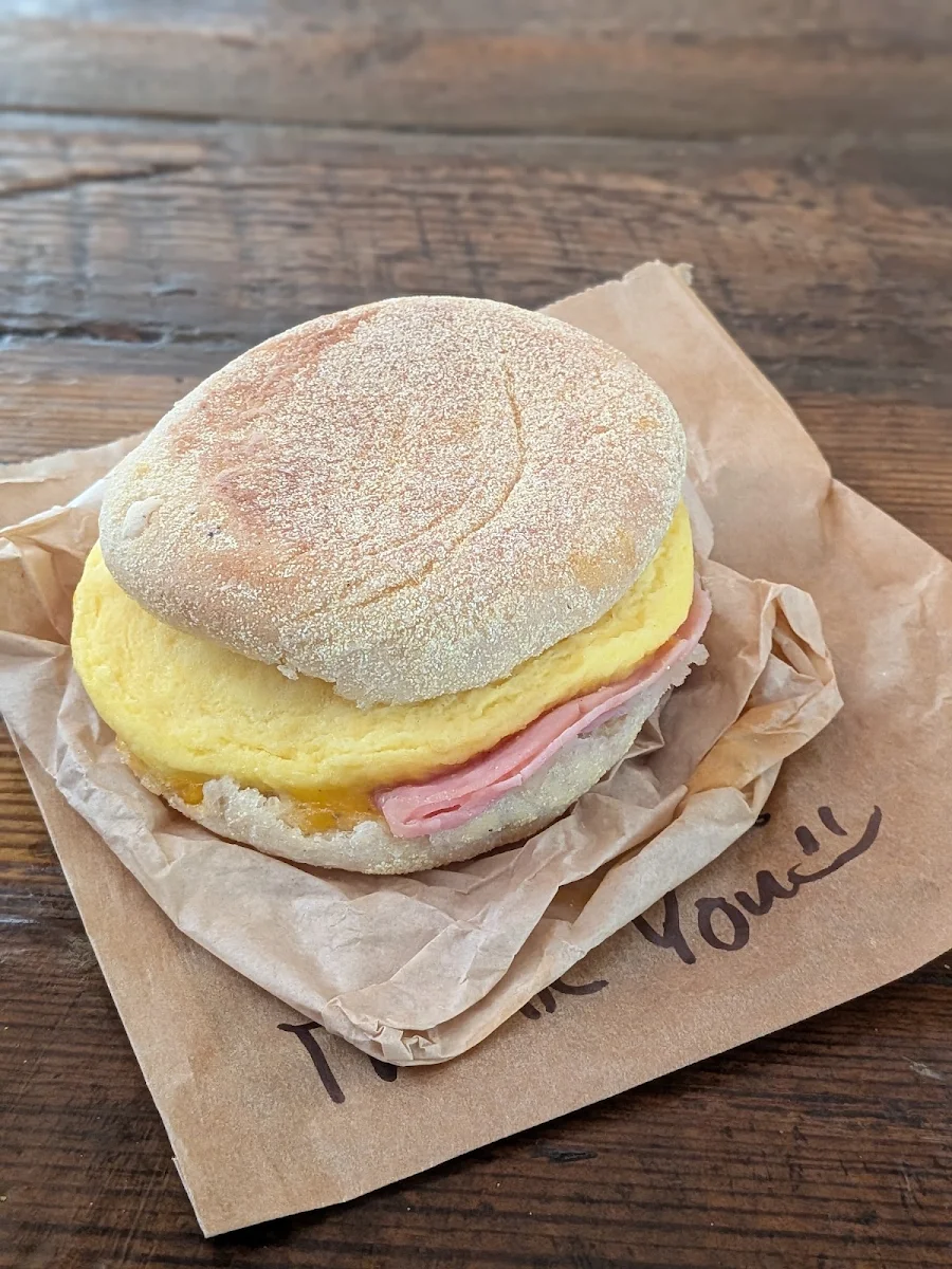 Ham & Cheddar Breakfast Sandwich