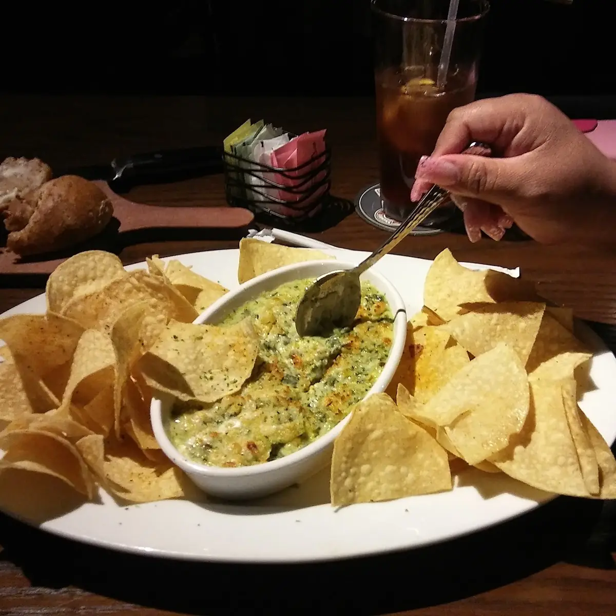 Parmesan Crusted Spinach Dip