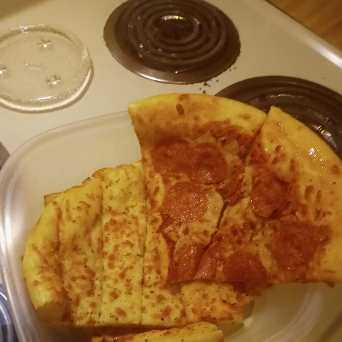 Pizza and Sticks
