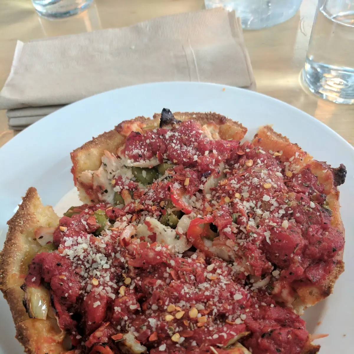 Signature Deep Dish Pizza