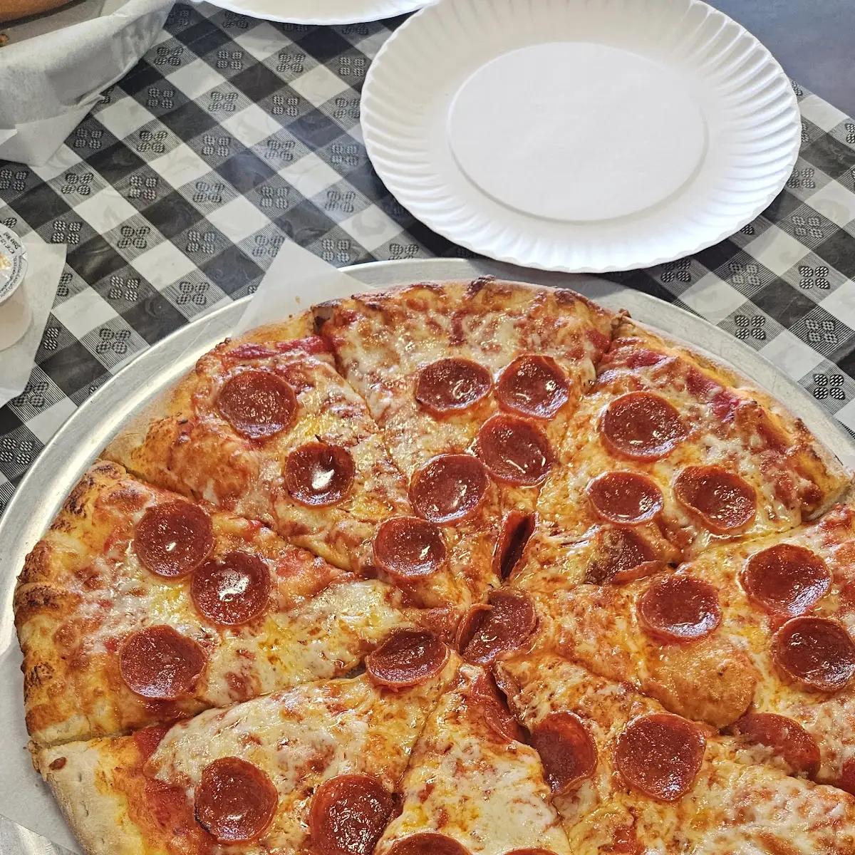 Pepperoni Pizza in Takeaway Box