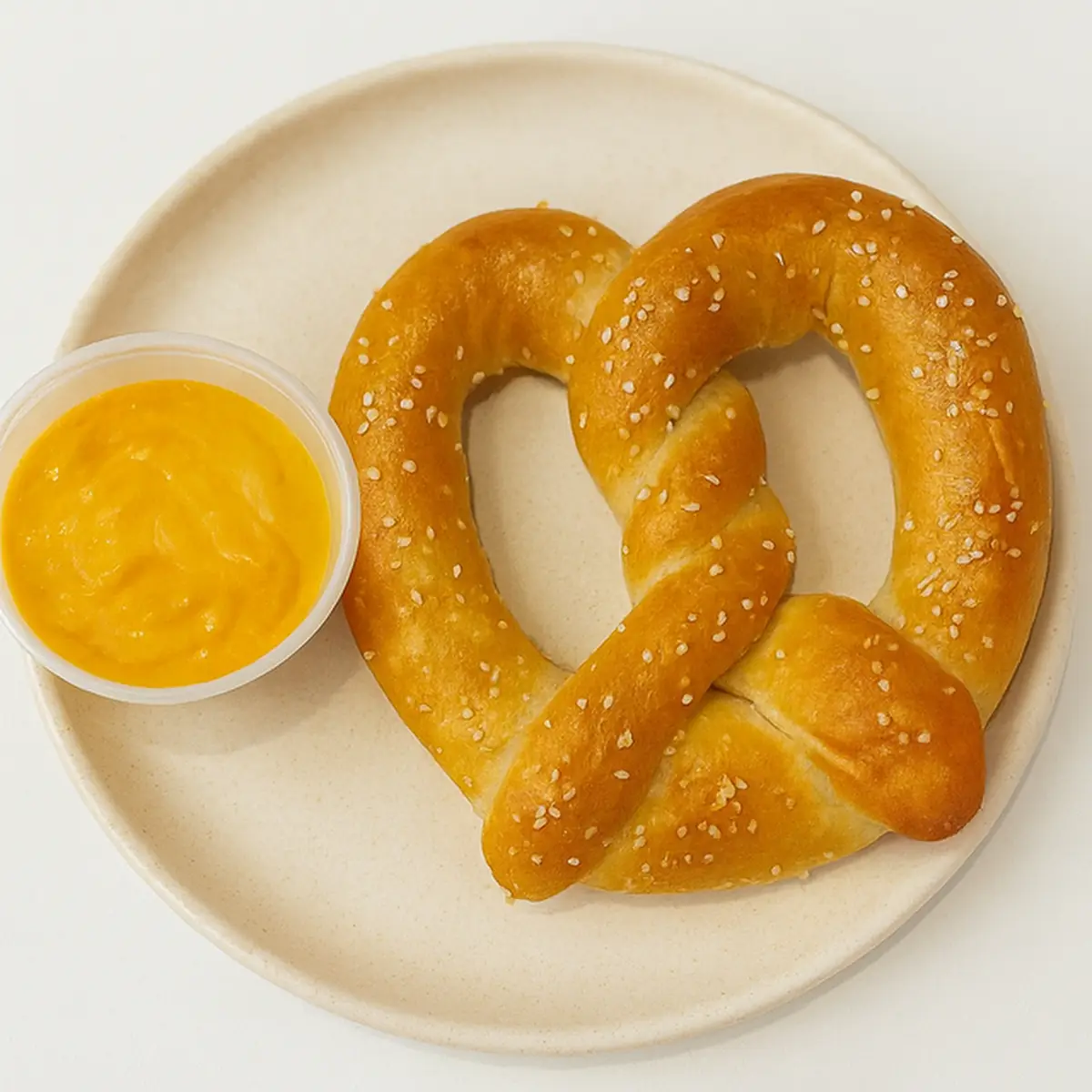 Pretzel with Nacho Cheese