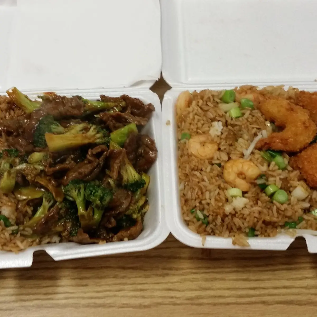 Fried Shrimp with Shrimp Fried Rice