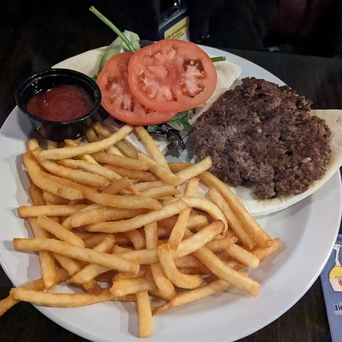 Smash Burger on Gluten Free Flatbread