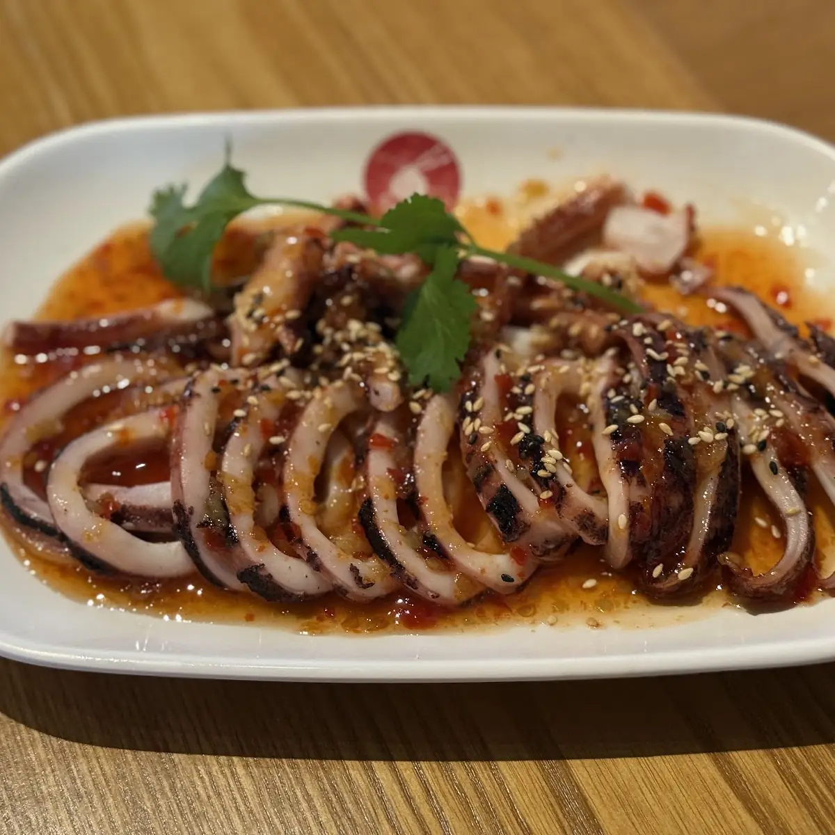 Grilled Squid with Chili Sauce