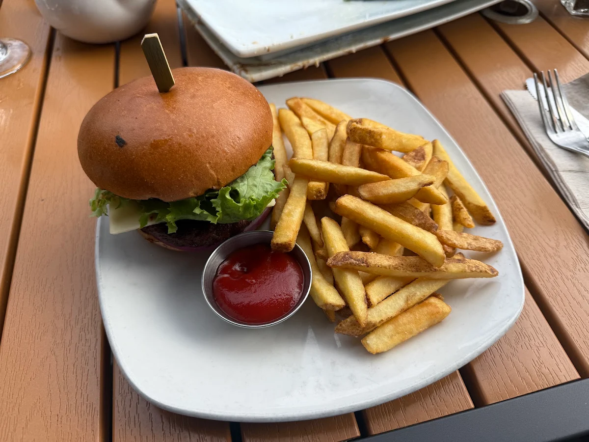 Alberta Beef Cheeseburger, The Wood Restaurant & Lounge