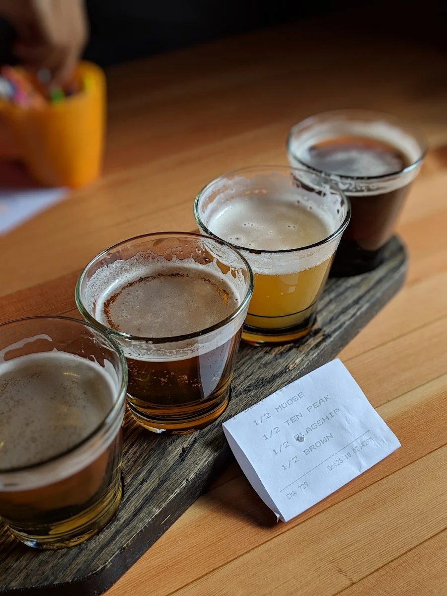 Flight of Craft Beer, The Wood Restaurant & Lounge