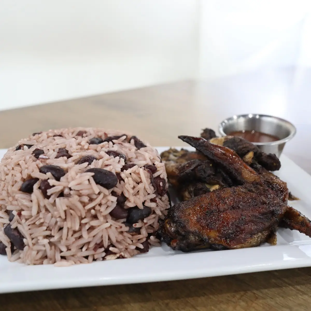 Rice Peas Jerk Chicken