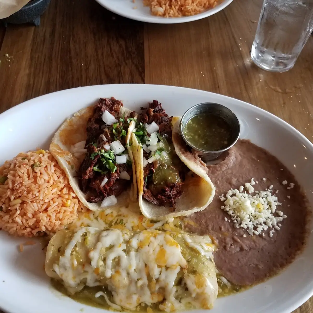 Cheese Enchilada & Al Carbon