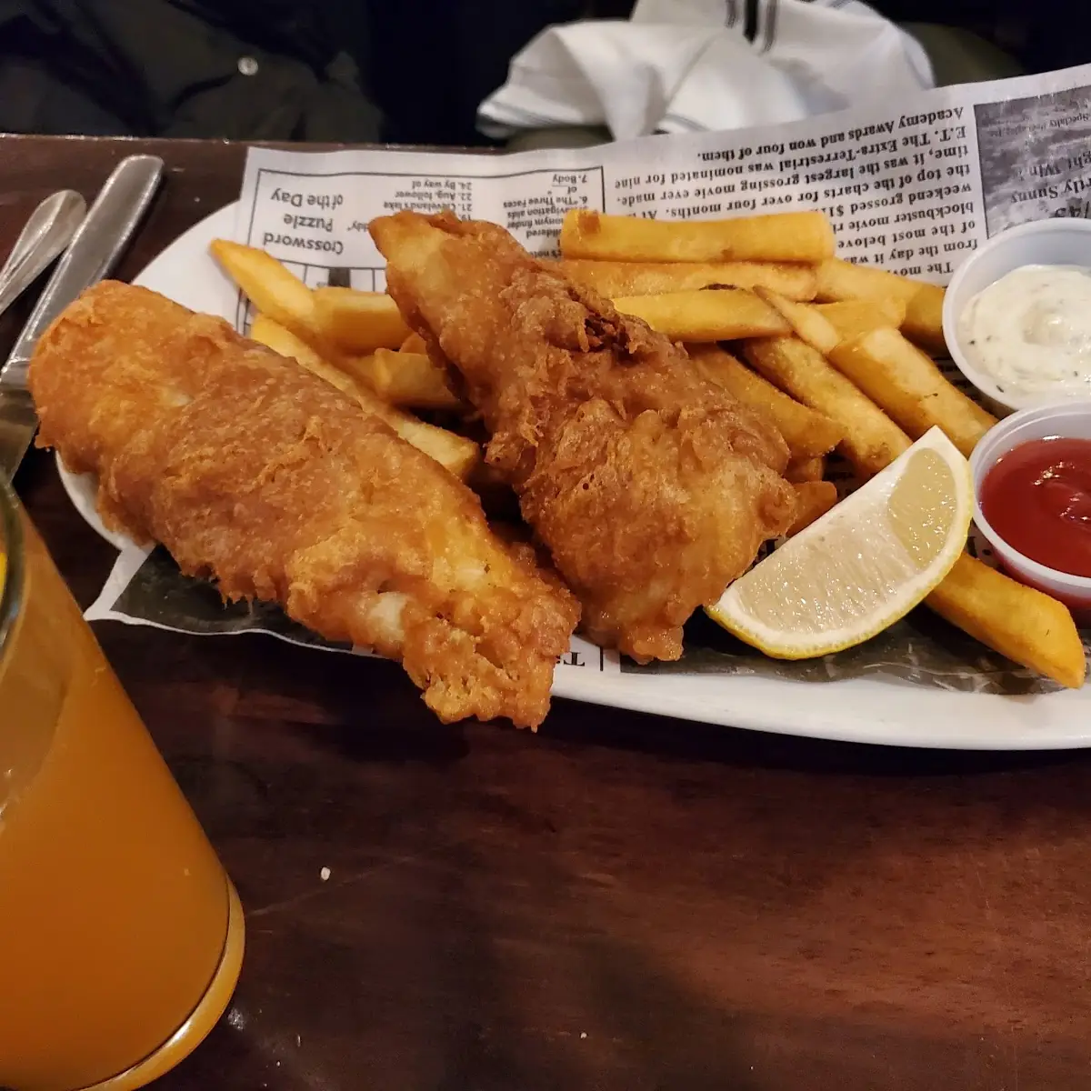 Ale Battered Fish and Chips