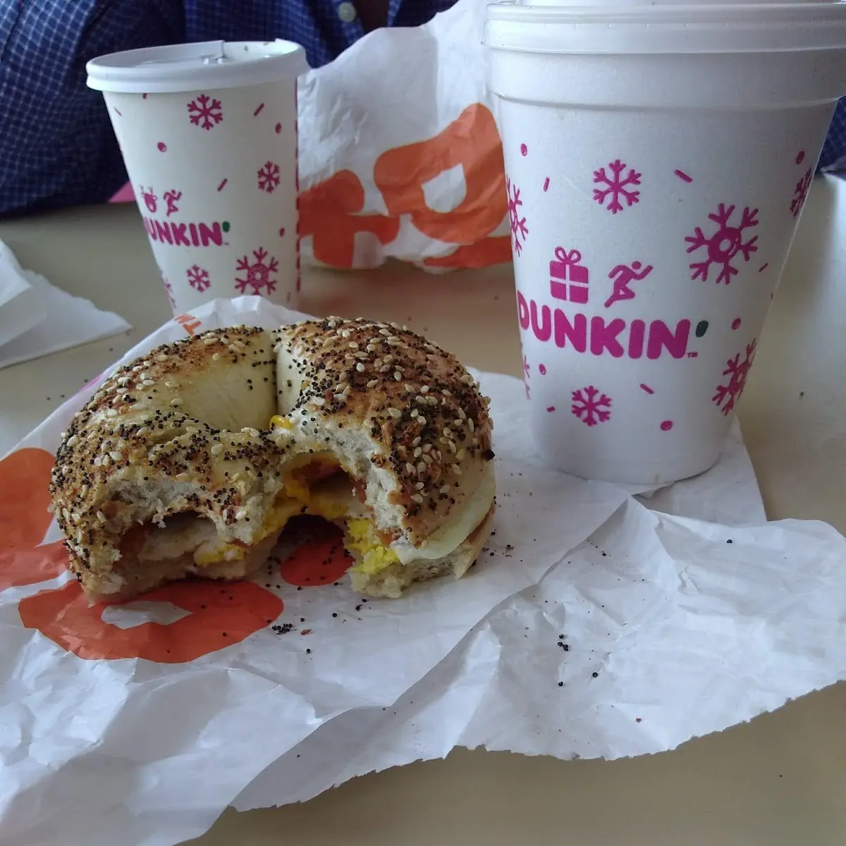 Everything Bagel Egg and Cheese