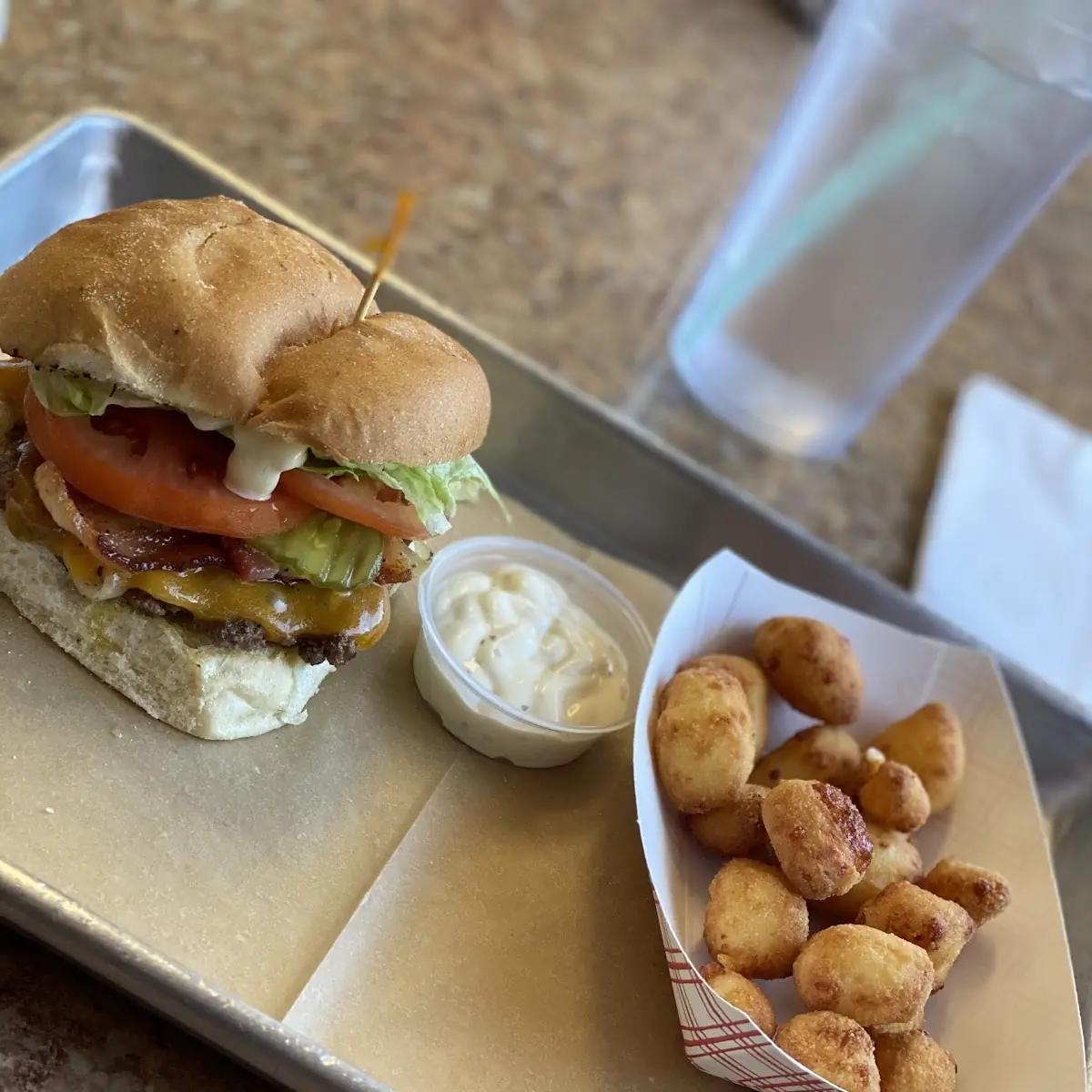 Bacon Cheeseburger and Cheese Curds