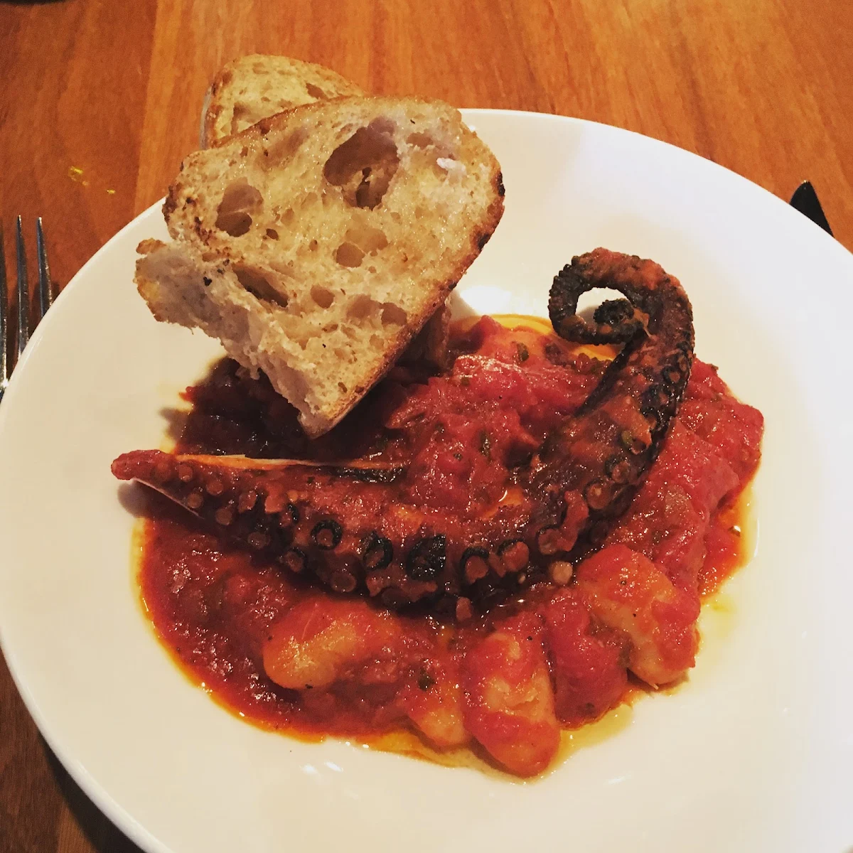 Charred Octopus Sausage Tomatoes, CHARCUT