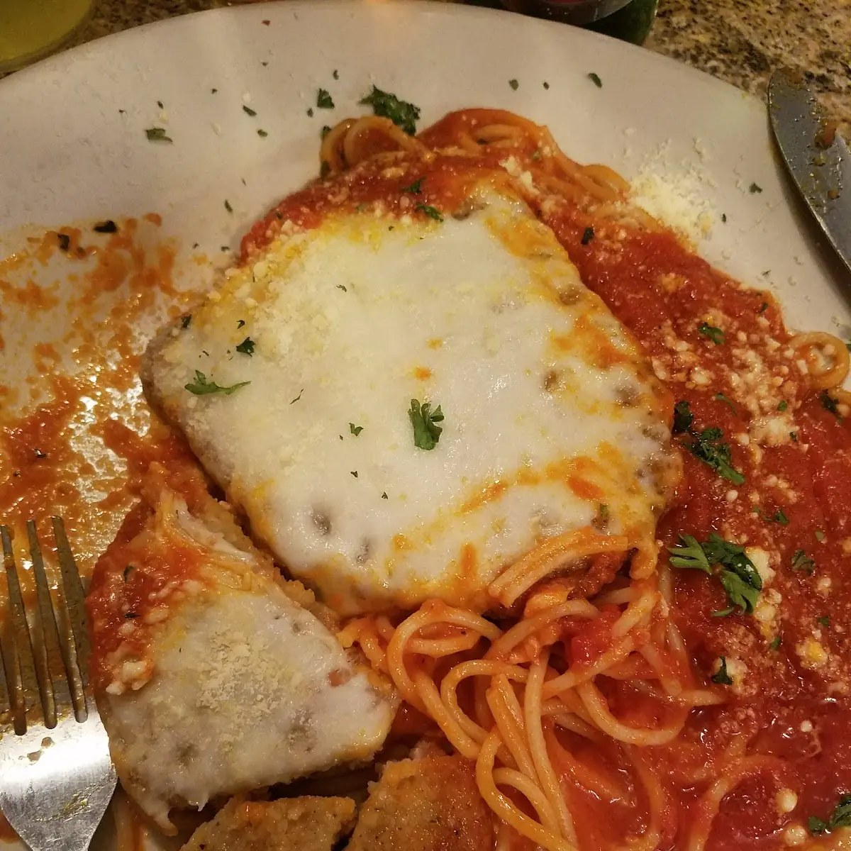 Chicken or Veal Parmigiana