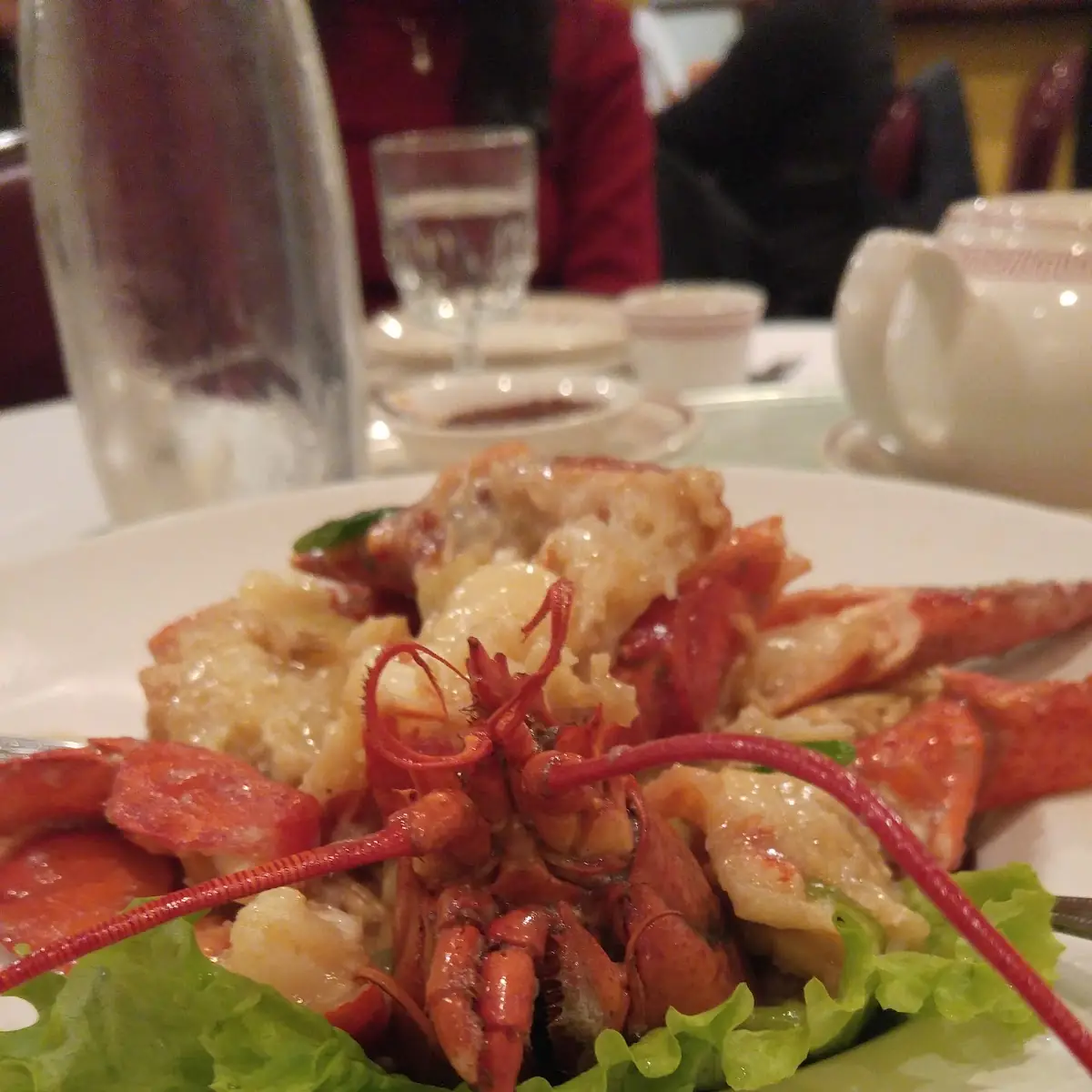 Dry Braised 1 2 Lobster w Hand Roll Noodle