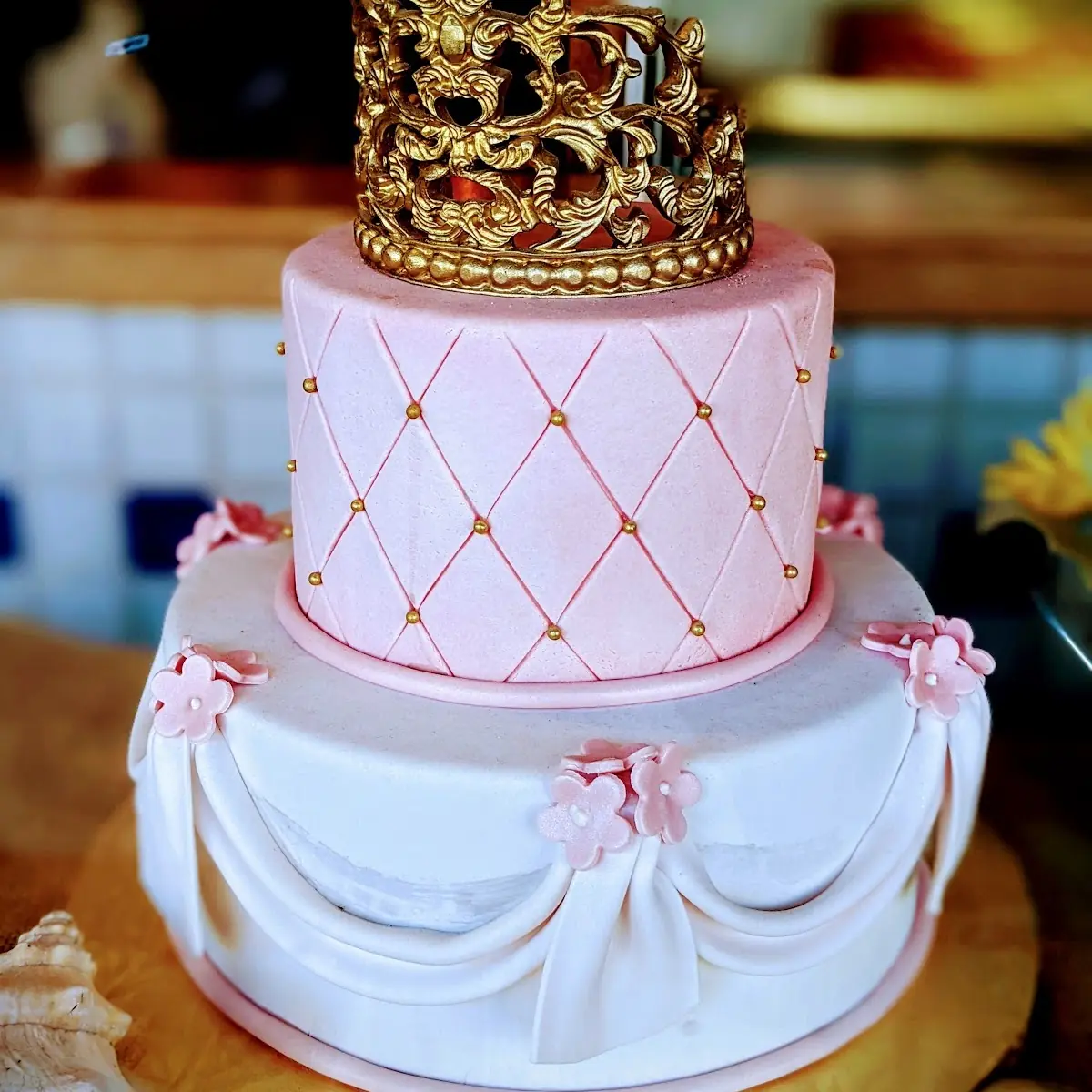 Princess Cake White Custard Rum Cake